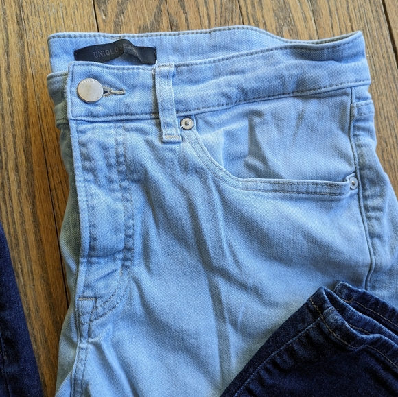 Bundle of Uniqlo Denim Leggings Jeans Long - Picture 5 of 6